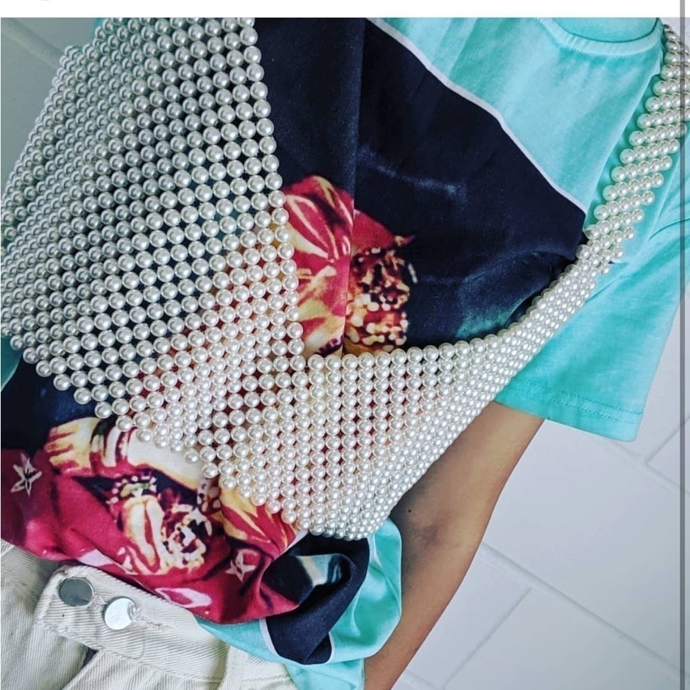 MILANBLOCKS PEARL TOP / BRA. NEW. ONE SIZE.